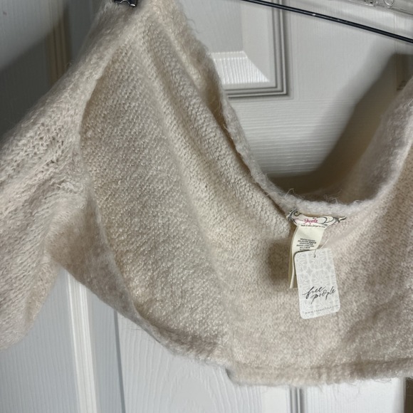 NWT Free People Crop Beige One Size - Picture 4 of 4